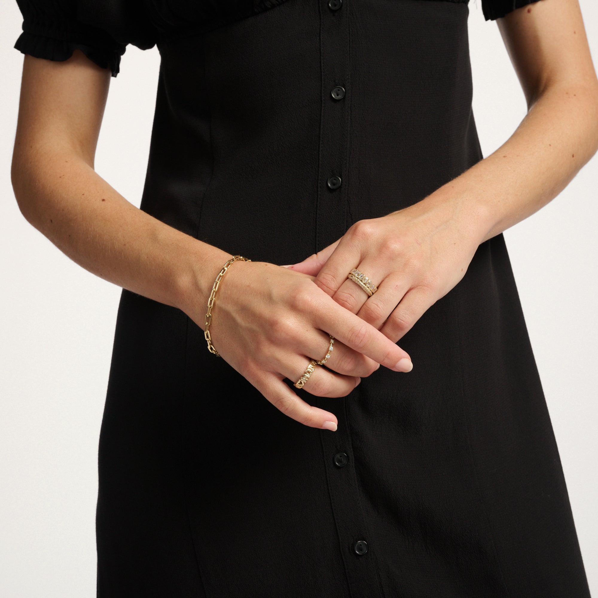 Pavé Knife Edge Ring