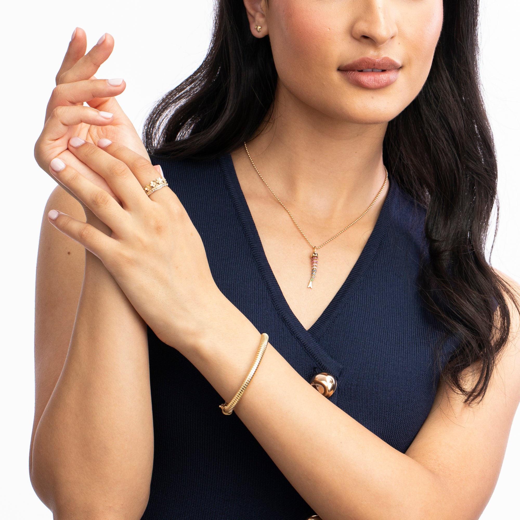 Pavé Knife Edge Ring