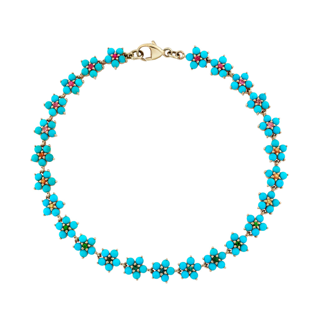 Turquoise and Tourmaline Aurora Bracelet -- Ariel Gordon Jewelry