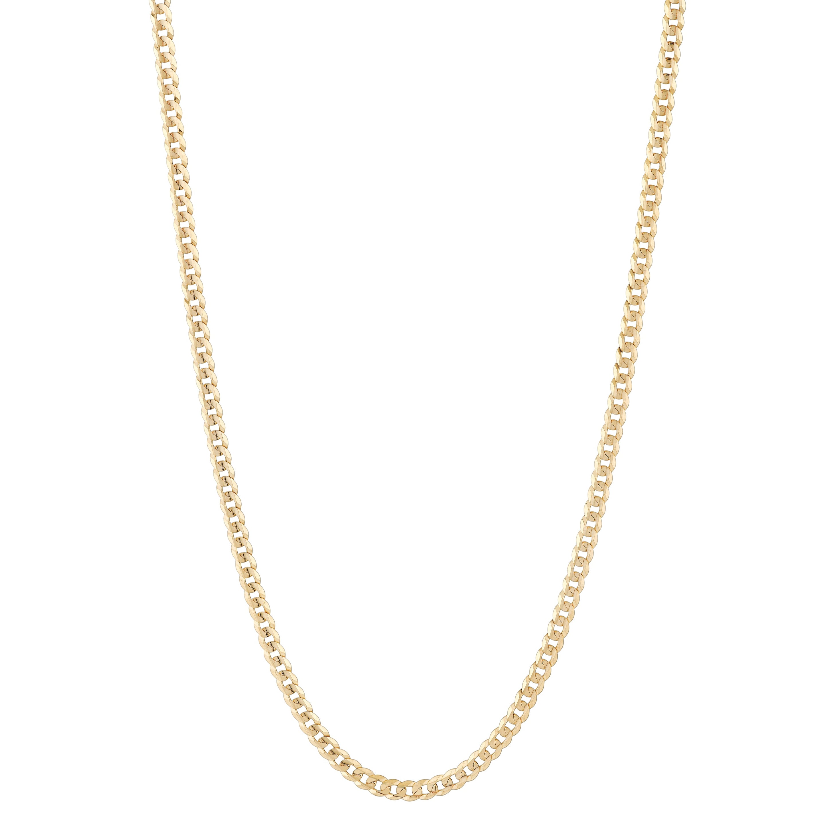 3mm Faceted Cuban Chain