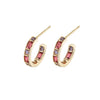 Dahlia Gemstone Hoops - Dahlia Gemstone Hoops -- Ariel Gordon Jewelry
