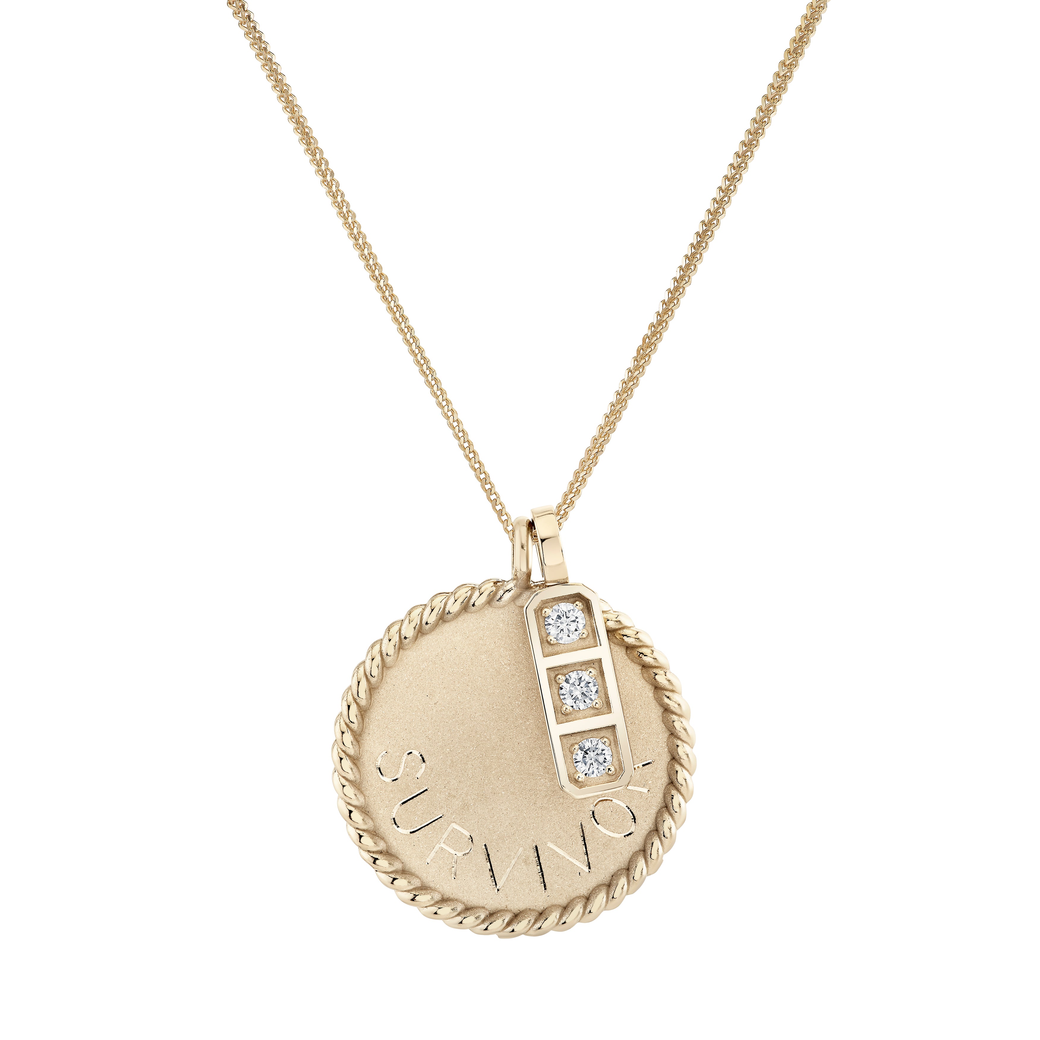 Imperial Disc Pendant Necklace