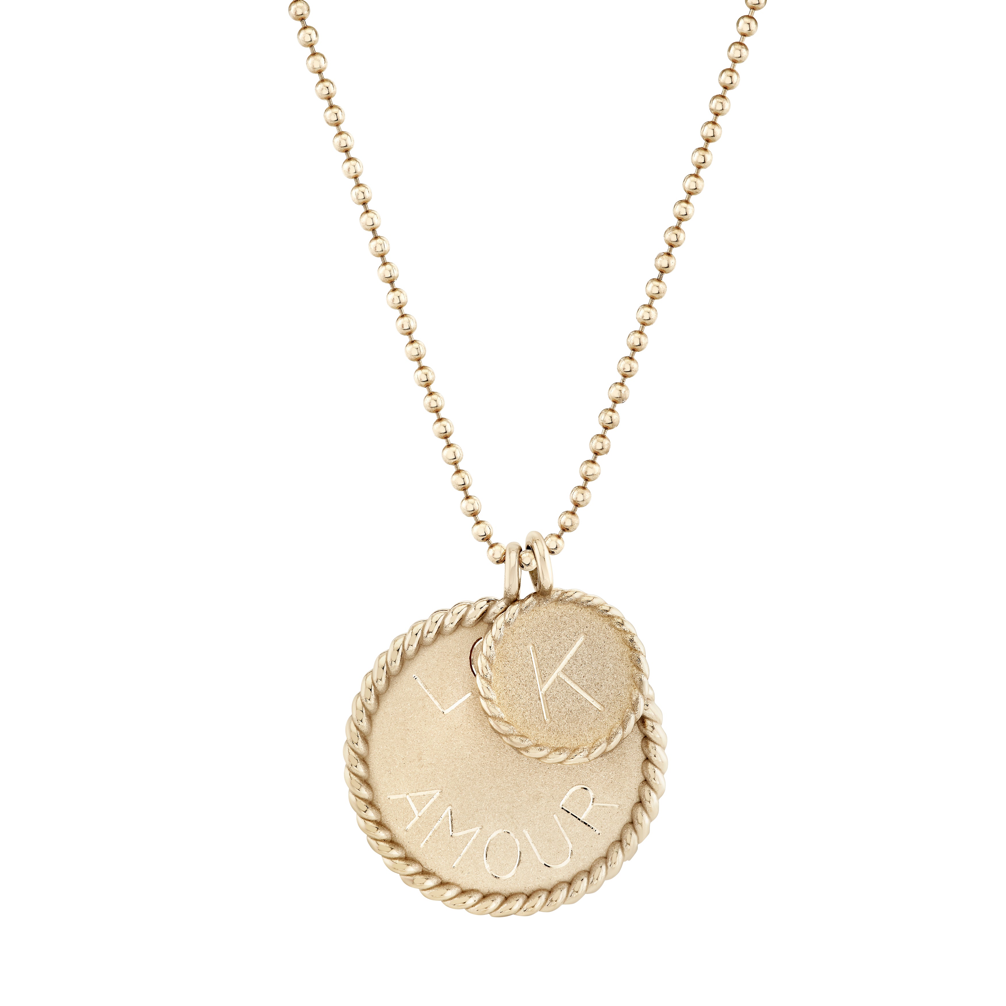 Imperial Disc Pendant Necklace