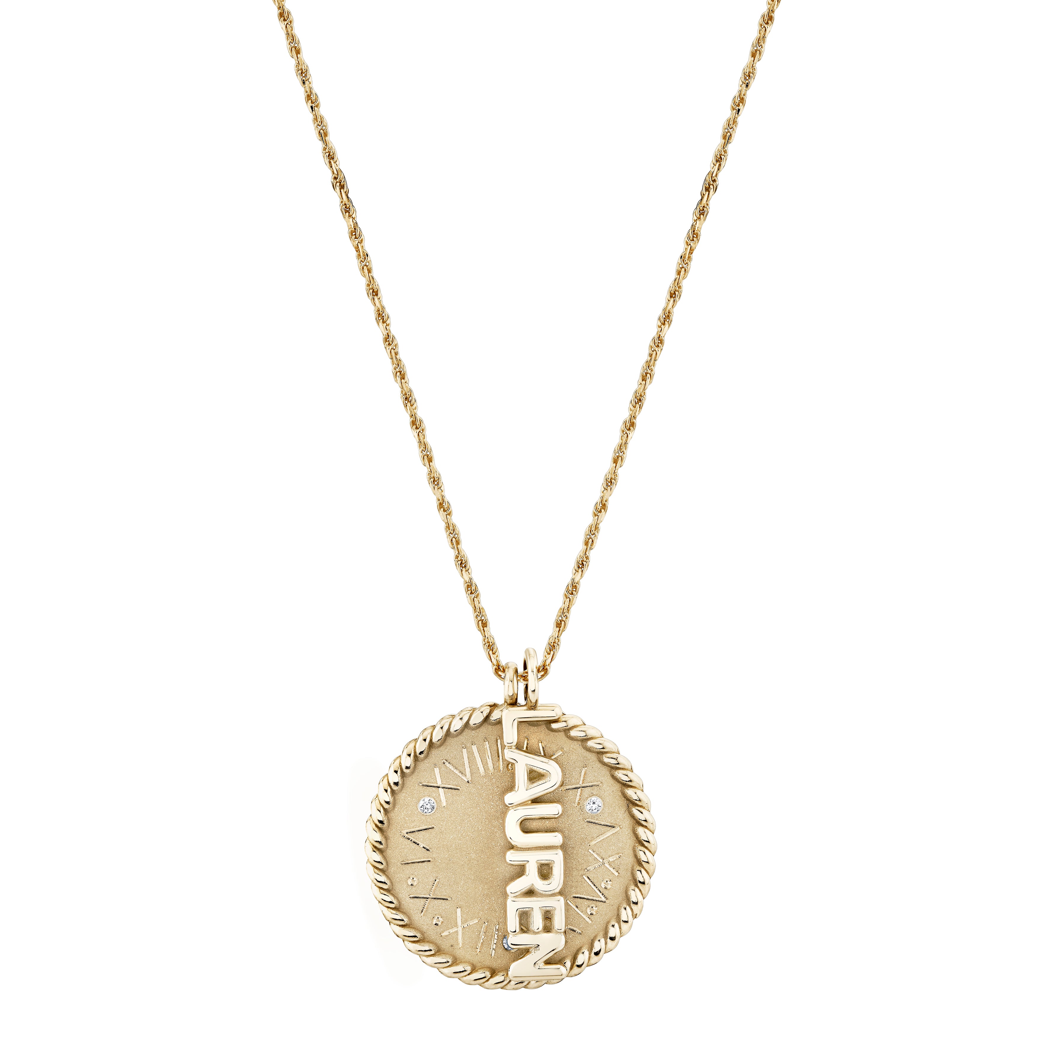 Imperial Disc Pendant Necklace