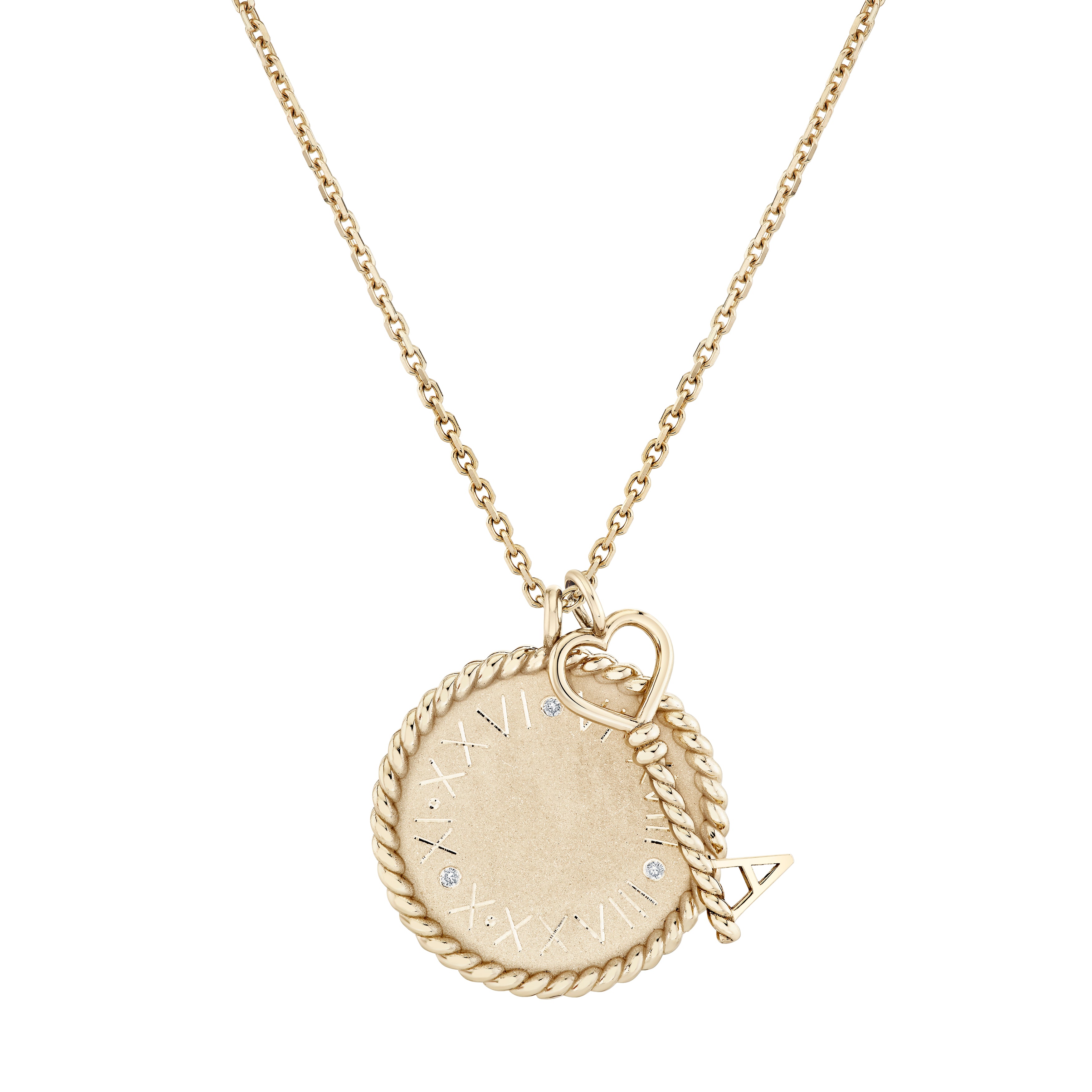 Twine Key Initial Charm