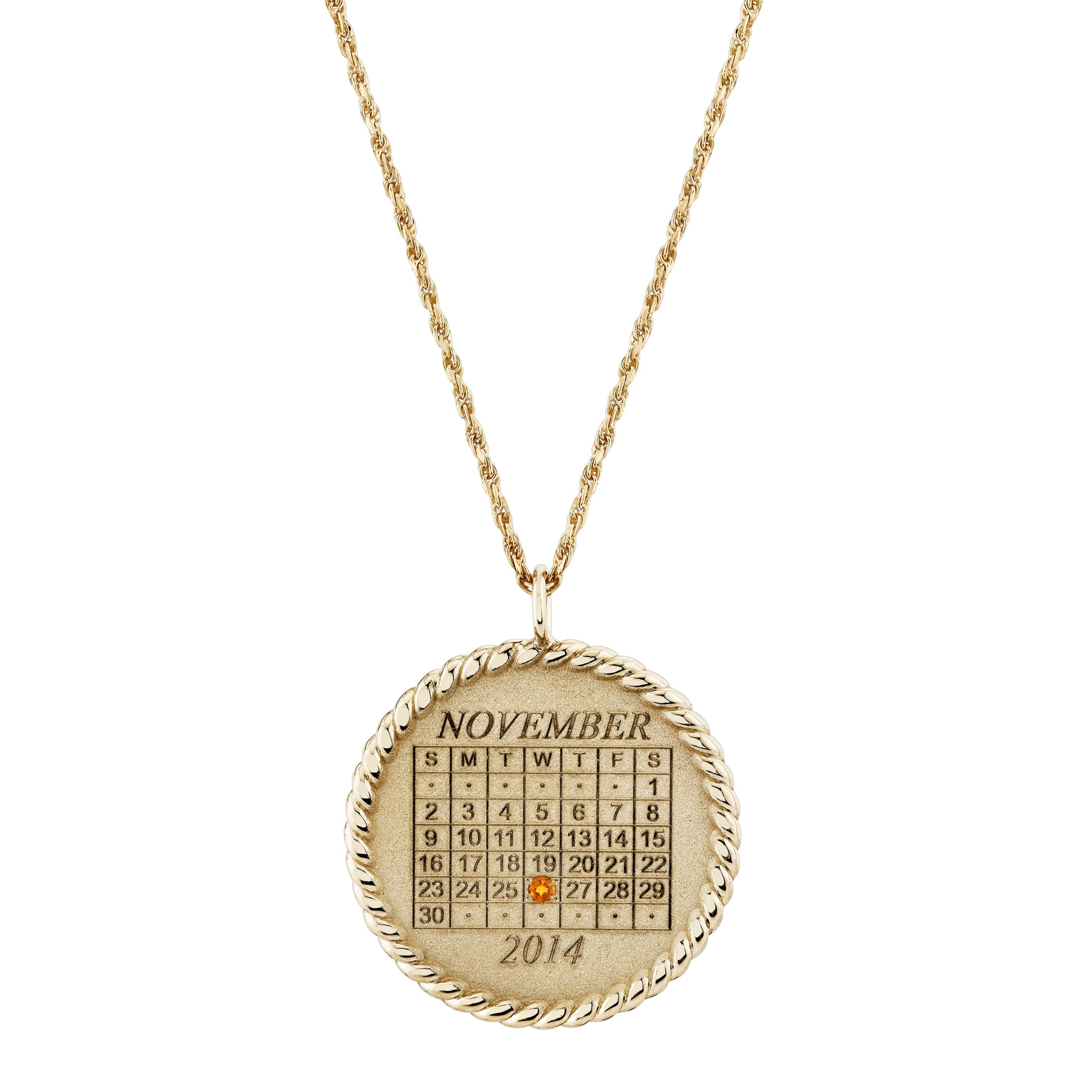 Imperial Calendar Pendant
