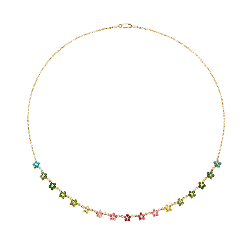 Tourmaline and Diamond Aurora Necklace -- Ariel Gordon Jewelry