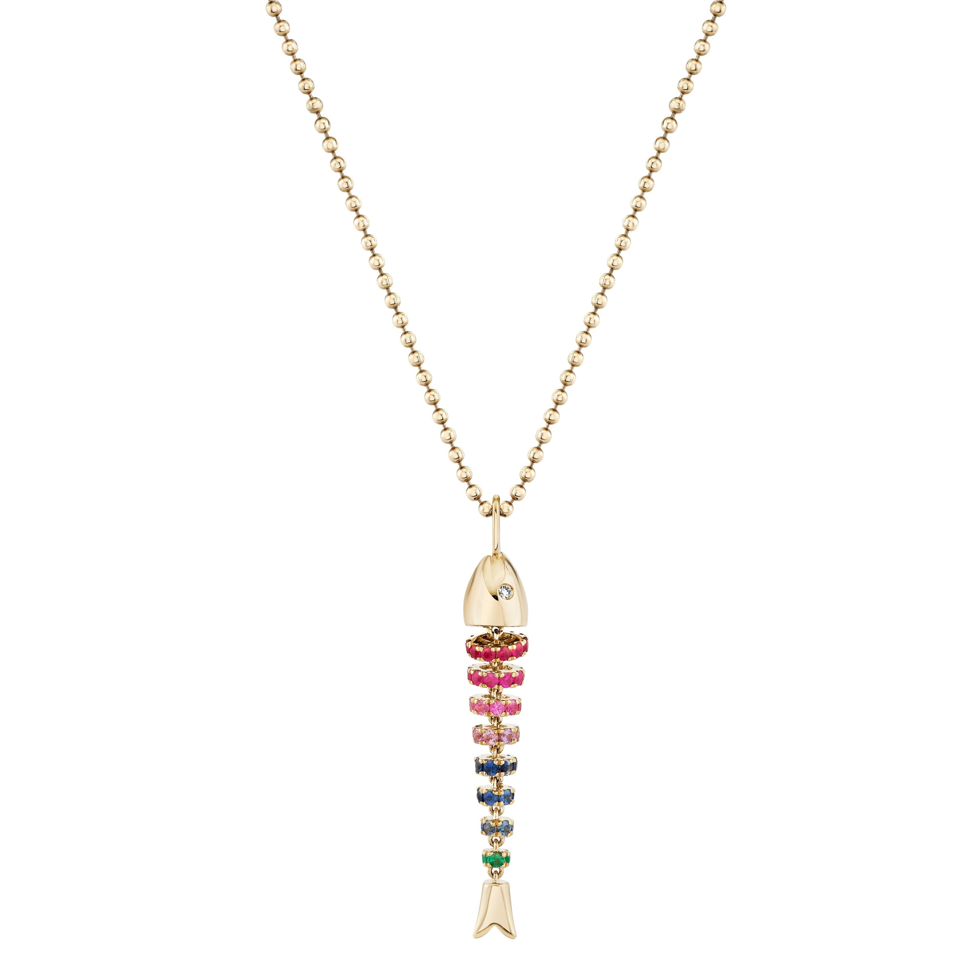 Kinetic Rainbow Poisson Pendant