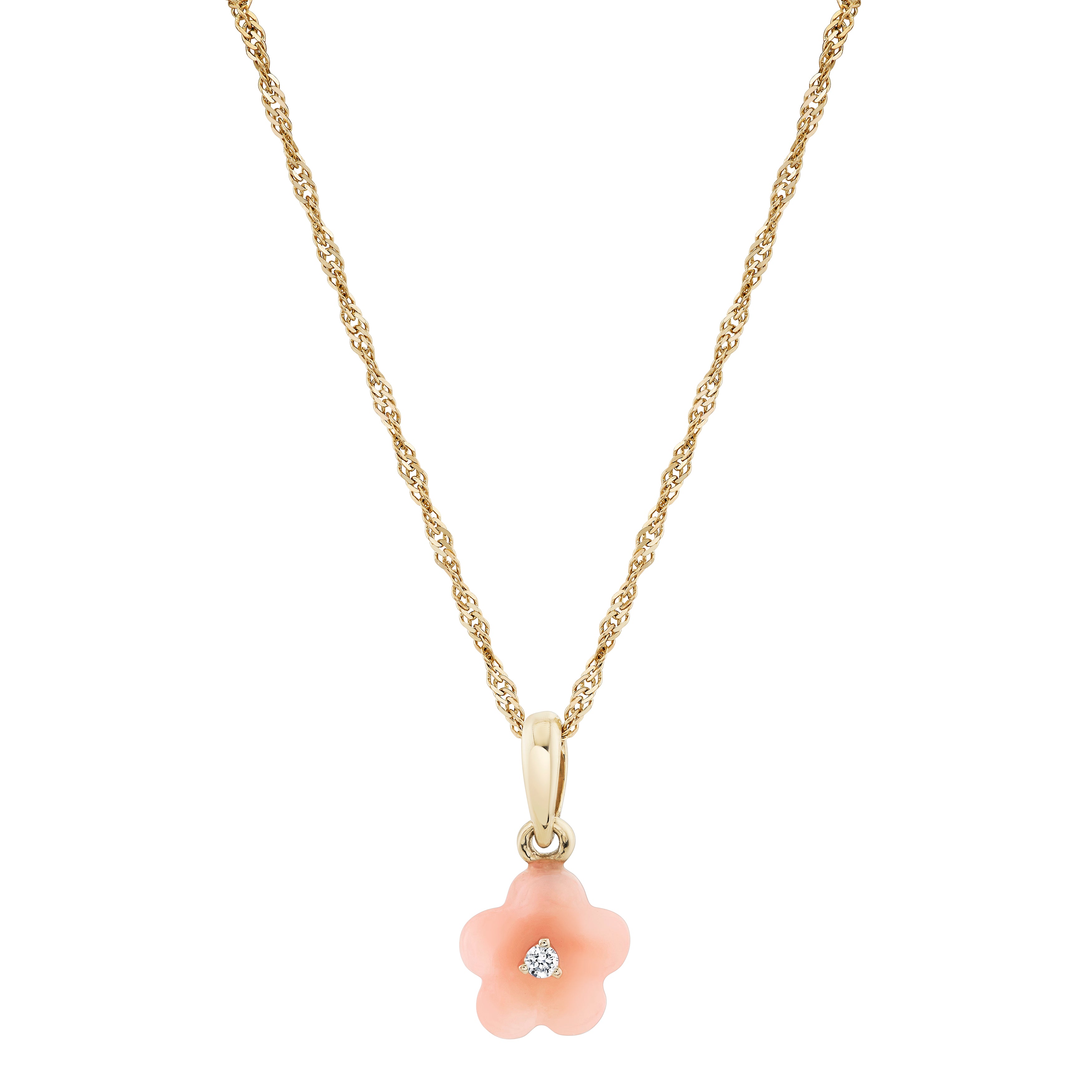 Diamond Blossom Peruvian Opal Charm