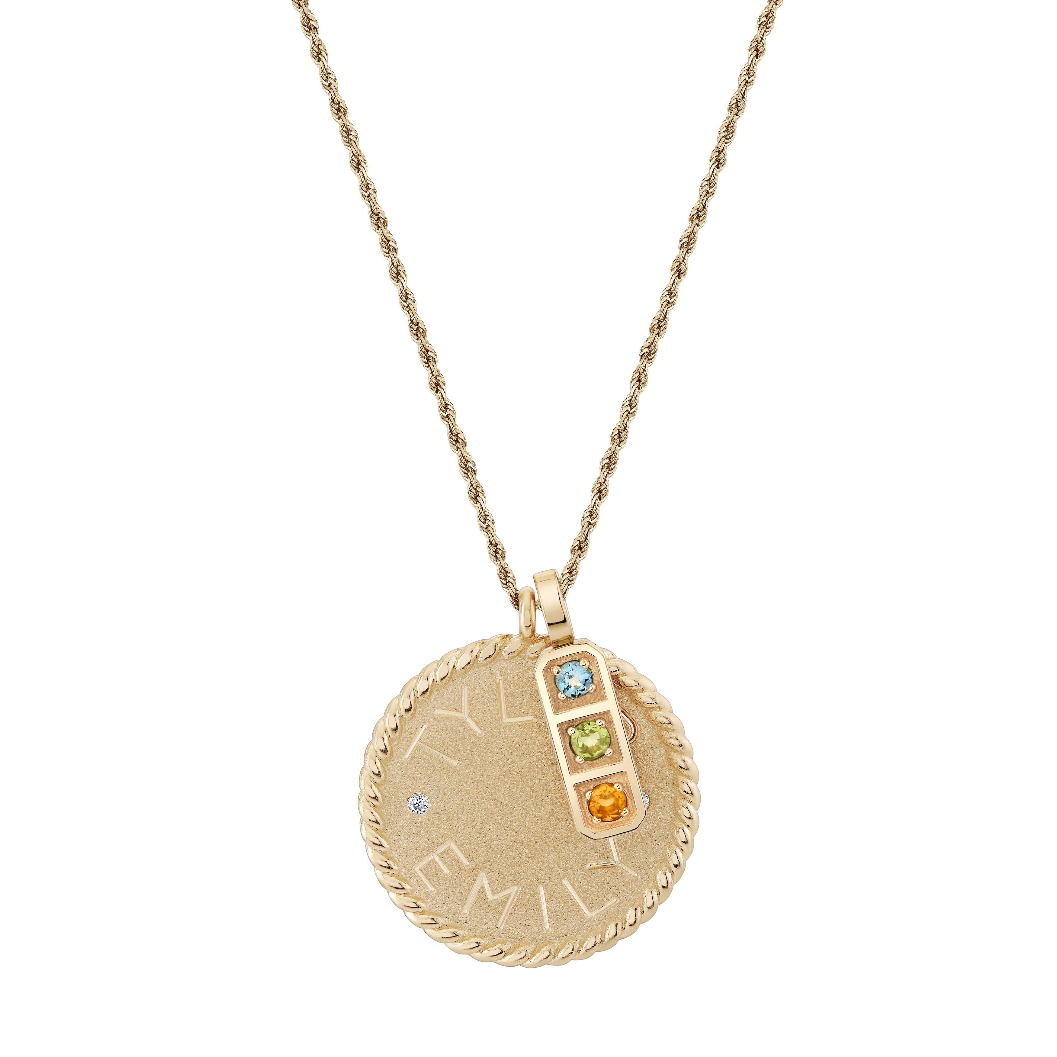 Imperial Disc Pendant Necklace