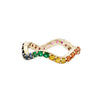 Scallop Rainbow Sapphire Eternity Ring - Scallop Rainbow Sapphire Eternity Ring -- Ariel Gordon Jewelry