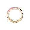 Scallop Rainbow Sapphire Eternity Ring - Scallop Rainbow Sapphire Eternity Ring -- Ariel Gordon Jewelry