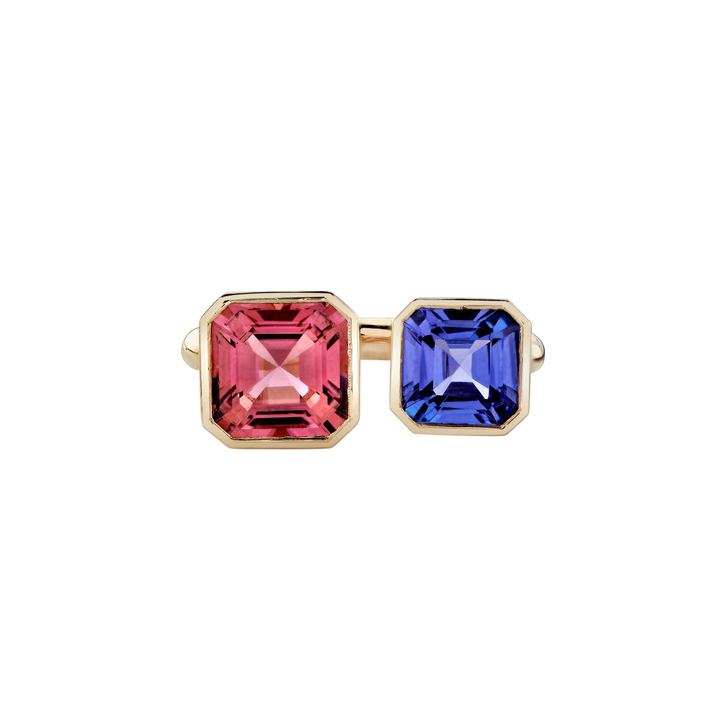Toi et Moi Dahlia Gemstone Ring -- Ariel Gordon Jewelry