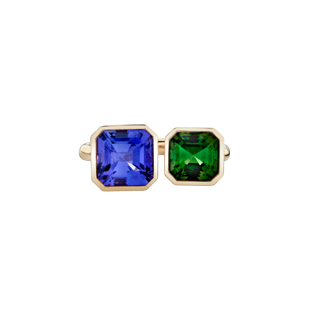 Toi et Moi Fern Gemstone Ring -- Ariel Gordon Jewelry