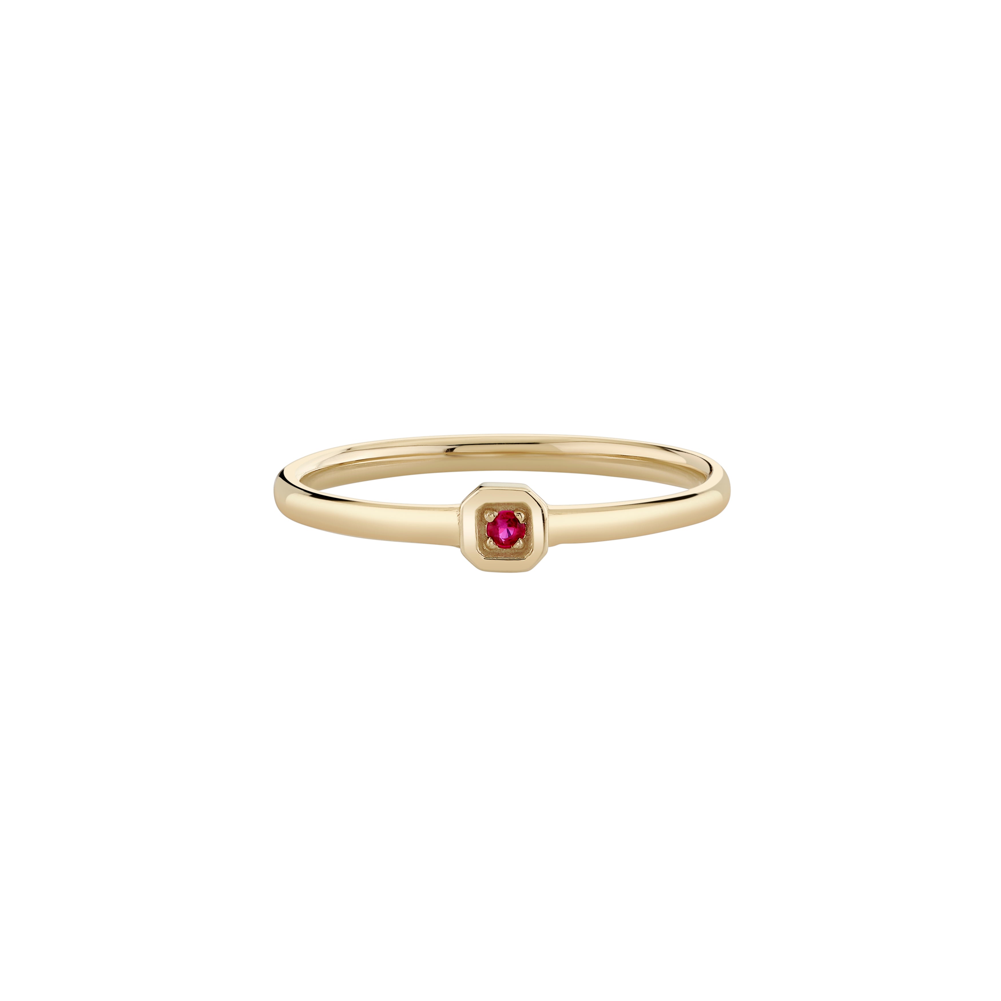 One Birthstone Tablet Ring