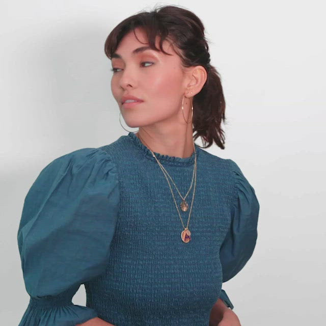 Imperial Disc Pendant Necklace