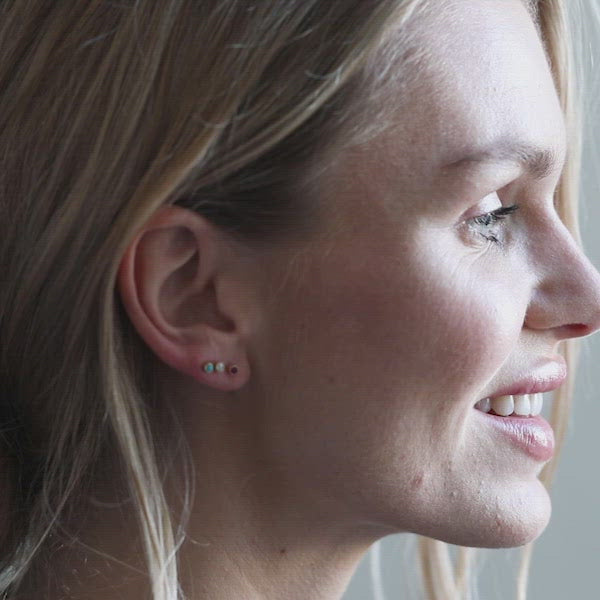 Birthstone Dust Studs