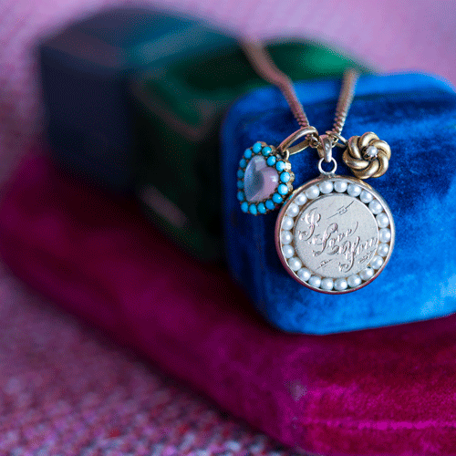 Turquoise & Moonstone Pendant Chain -- Ariel Gordon Jewelry