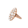 Victorian Pearl and Diamond Navette Ring - Victorian Pearl and Diamond Navette Ring -- Ariel Gordon Jewelry
