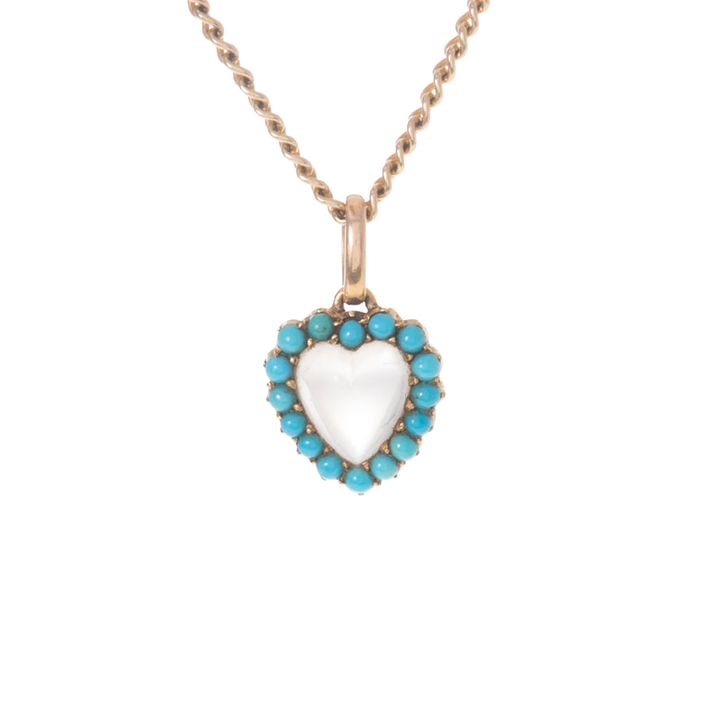 Turquoise & Moonstone Pendant Chain -- Ariel Gordon Jewelry