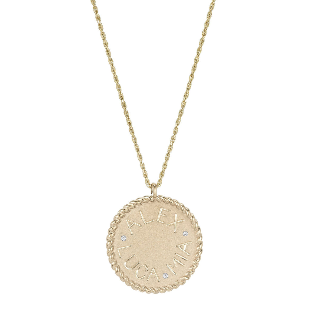 Imperial Disc Pendant Necklace -- Ariel Gordon Jewelry