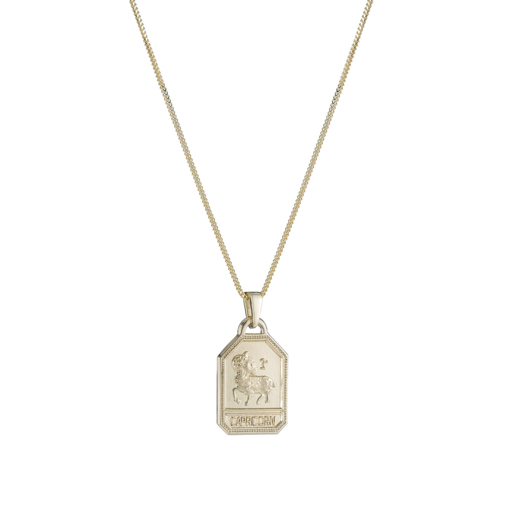 Zodiac Dog Tag Necklace -- Ariel Gordon Jewelry