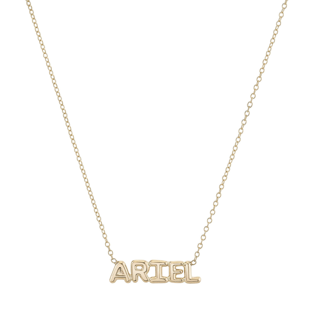 Helium Name It Necklace -- Ariel Gordon Jewelry