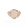 Jumbo Signet Ring - Rose Gold & Sterling Silver - Jumbo Signet Ring - Rose Gold & Sterling Silver -- Ariel Gordon Jewelry