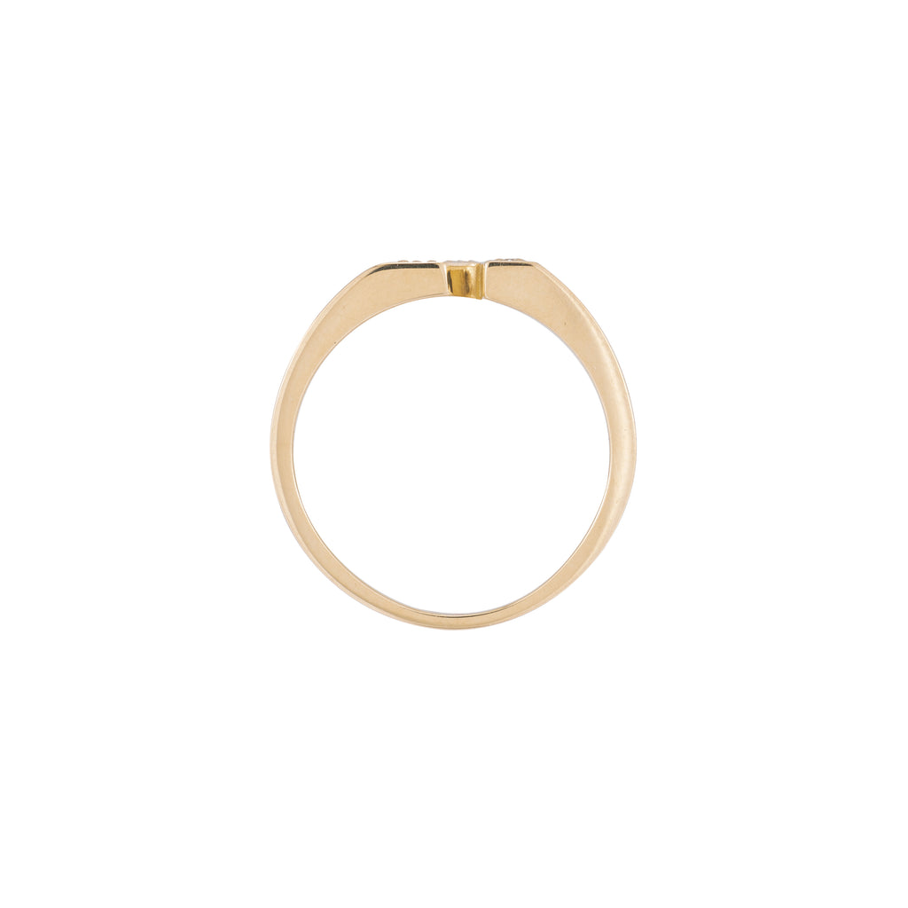 Pavé Letter Ring -- Ariel Gordon Jewelry
