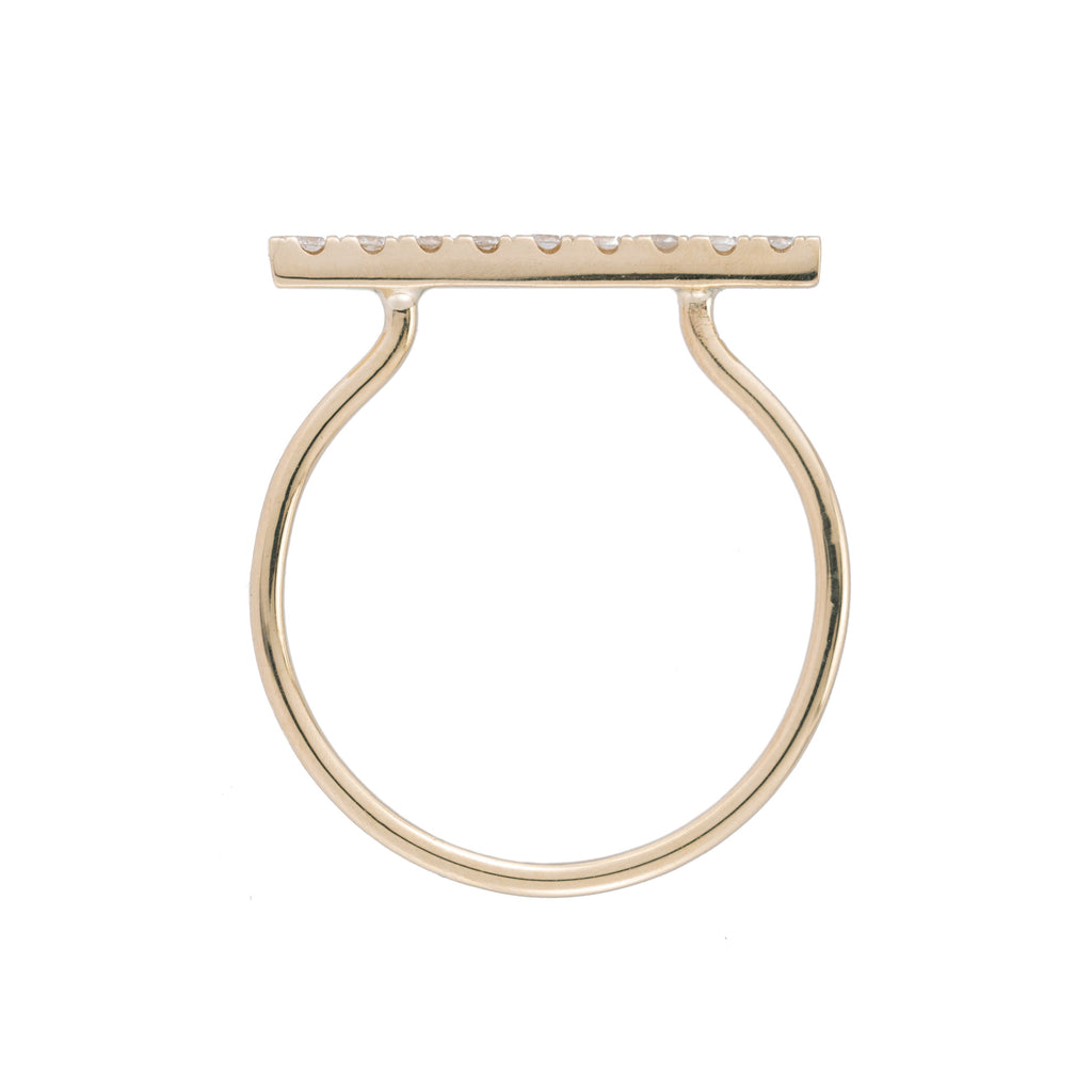 Fine Line Pave Ring -- Ariel Gordon Jewelry