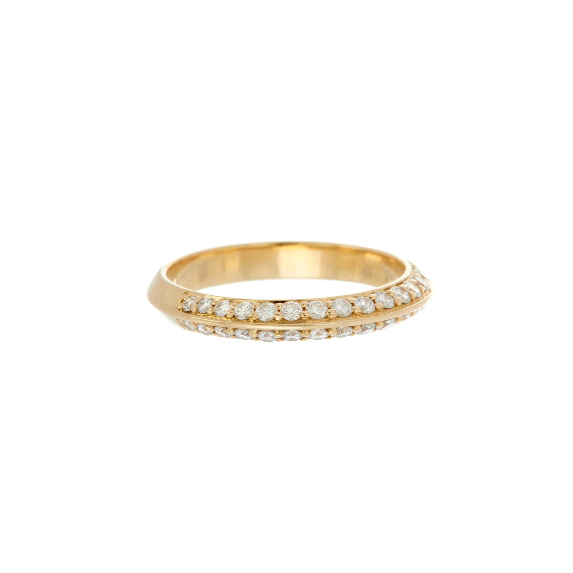 Pavé Knife Edge Ring