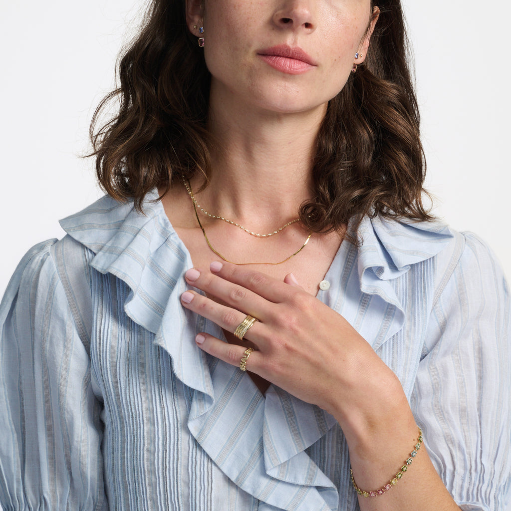 Toi et Moi Dahlia Gemstone Earring Set -- Ariel Gordon Jewelry