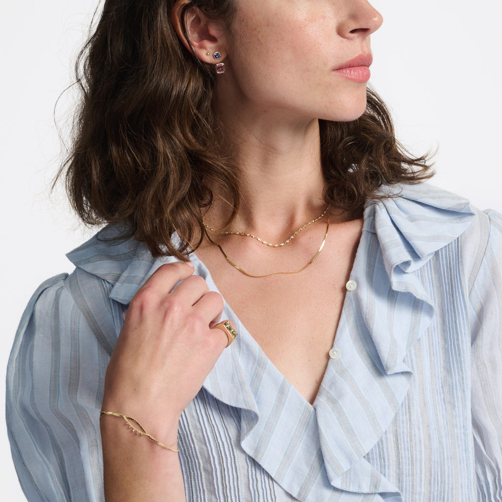 Toi et Moi Dahlia Gemstone Earring Set -- Ariel Gordon Jewelry