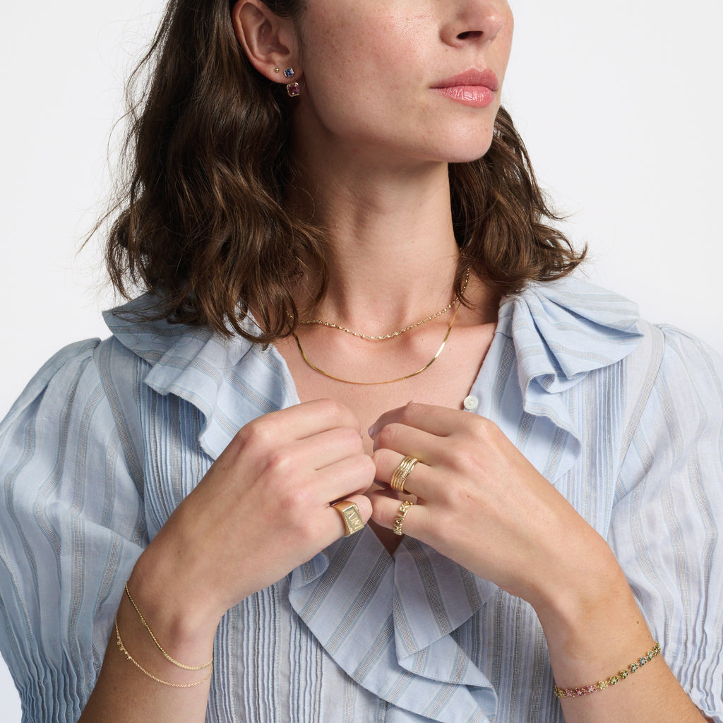 Toi et Moi Dahlia Gemstone Earring Set -- Ariel Gordon Jewelry