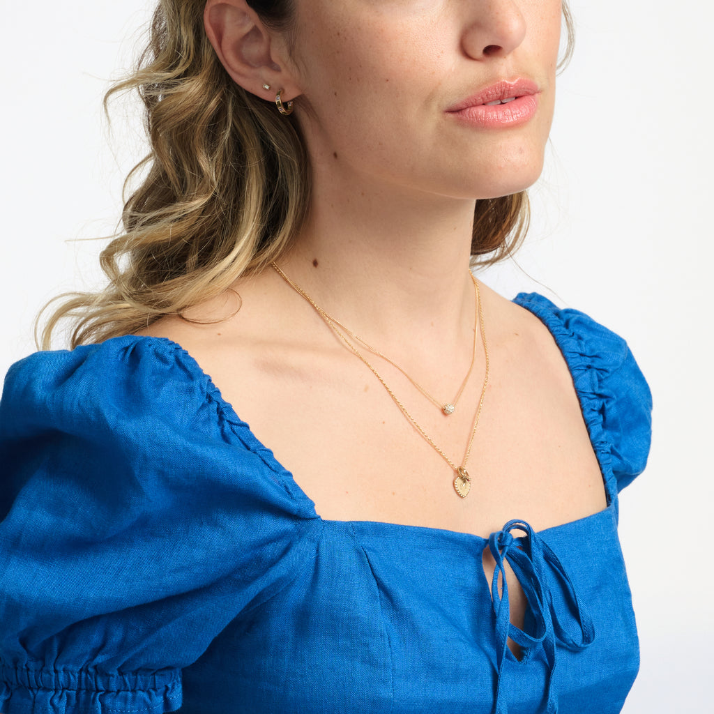 Fern Gemstone Hoops -- Ariel Gordon Jewelry