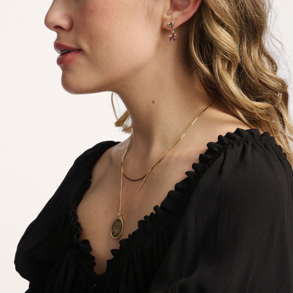 Toi et Moi Dahlia Gemstone Earring Set -- Ariel Gordon Jewelry