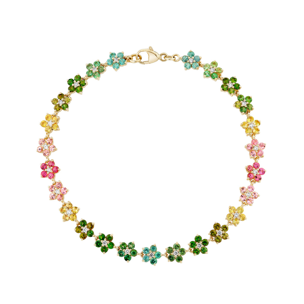 Tourmaline and Diamond Aurora Bracelet -- Ariel Gordon Jewelry