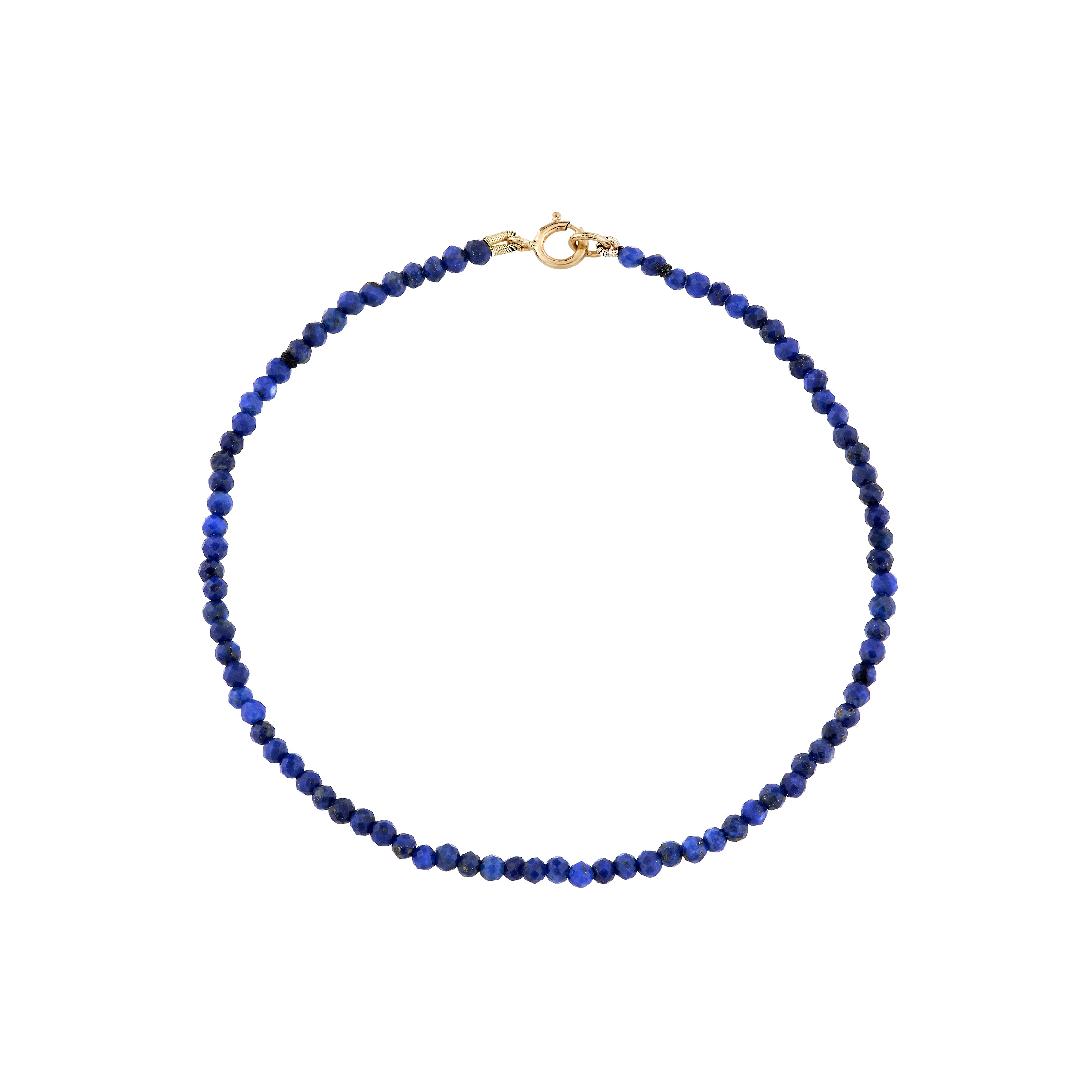 Petite Lapis Beaded Bracelet