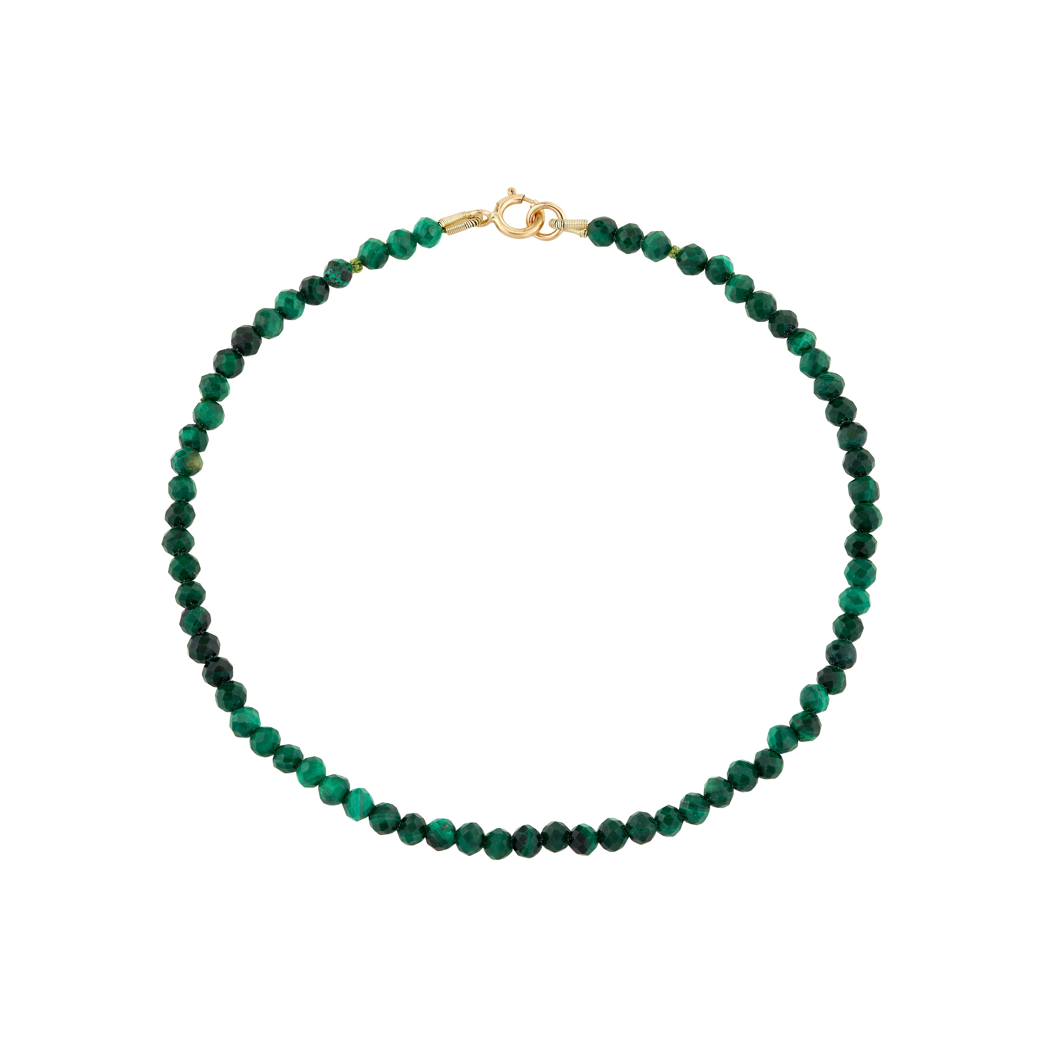 Petite Malachite Beaded Bracelet