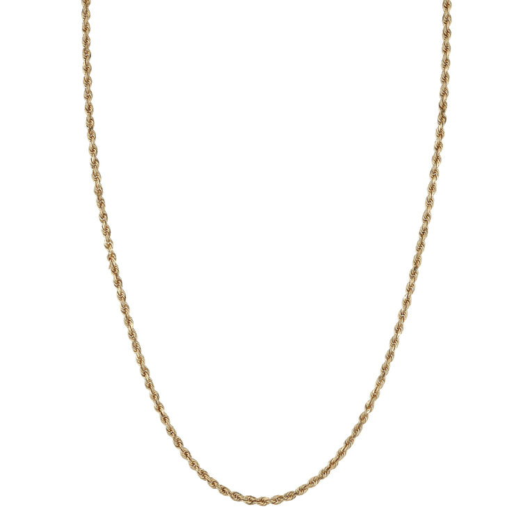 2.5mm Twisted Rope Chain Necklace
