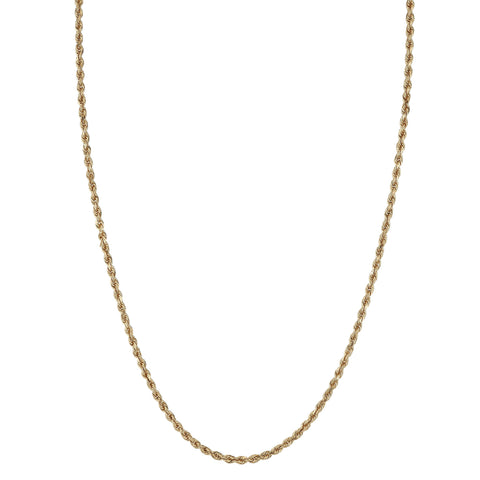 2.5mm Twisted Rope Chain Necklace