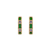 Fern Gemstone Hoops - Fern Gemstone Hoops -- Ariel Gordon Jewelry
