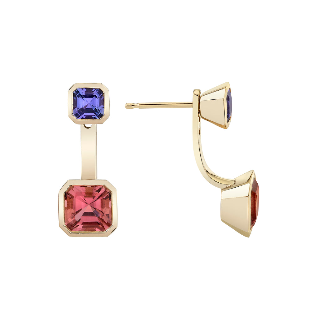 Toi et Moi Dahlia Gemstone Earring Set -- Ariel Gordon Jewelry