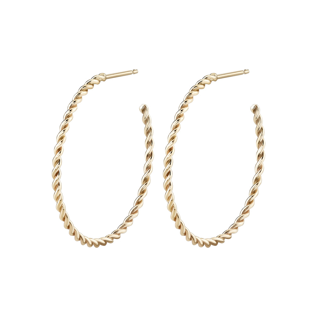 Skinny Twine Hoops -- Ariel Gordon Jewelry