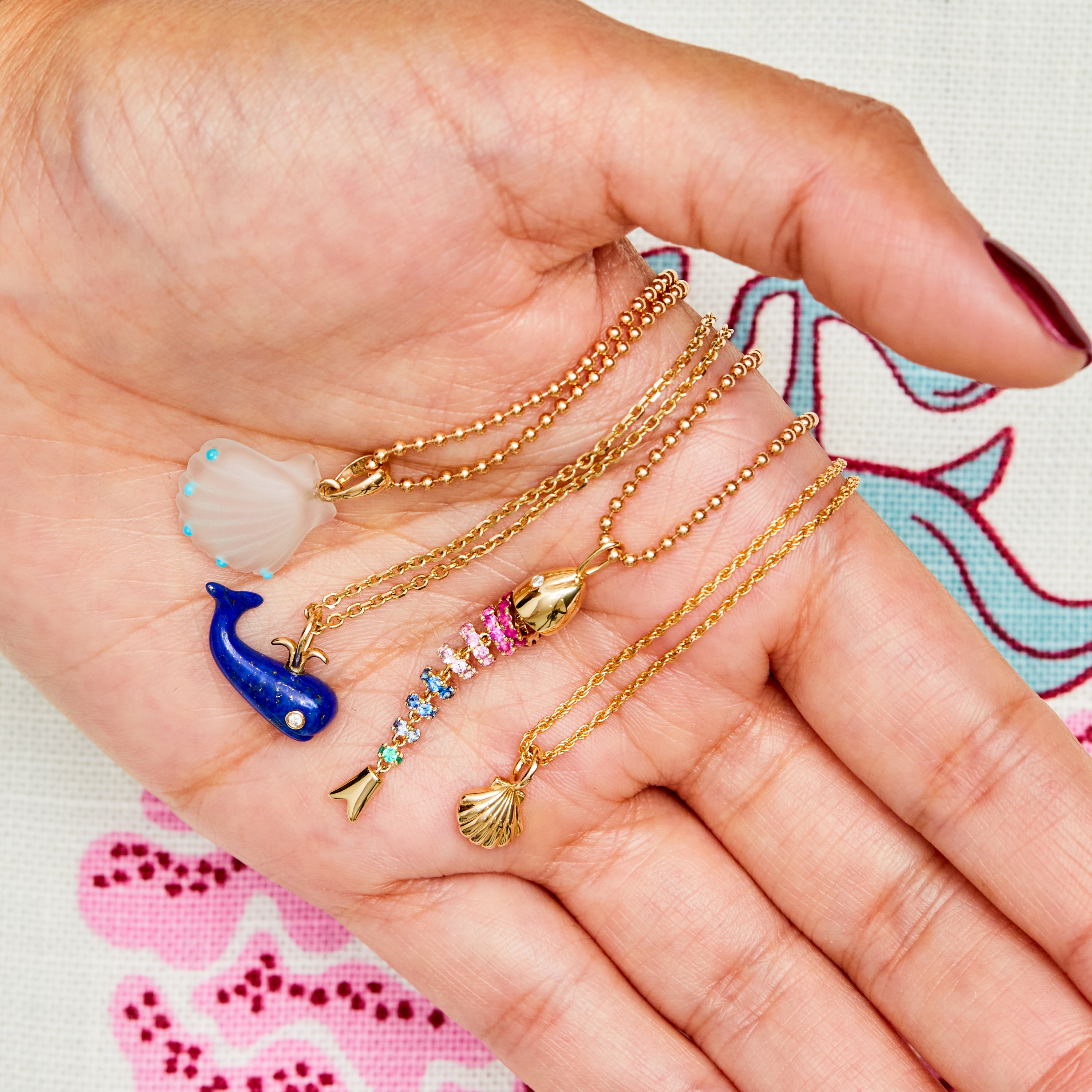 Lapis Migrating Whale Charm – Ariel Gordon