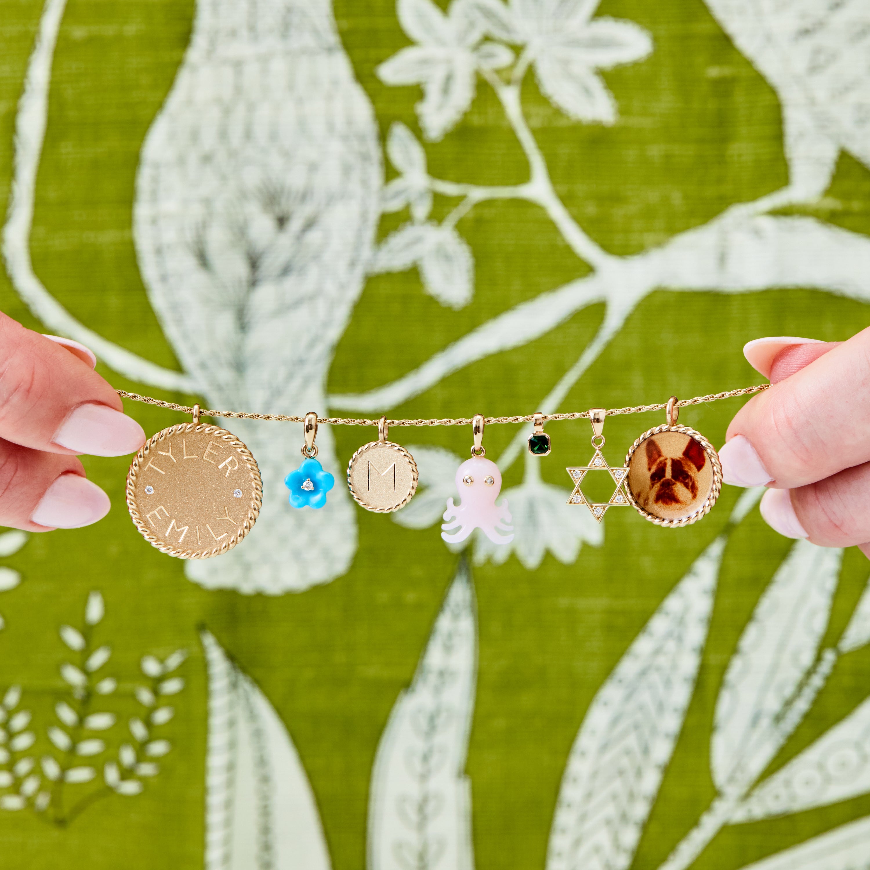 Personalized Mini 14k Gold Disc Necklace | Hand Engraved – Ariel