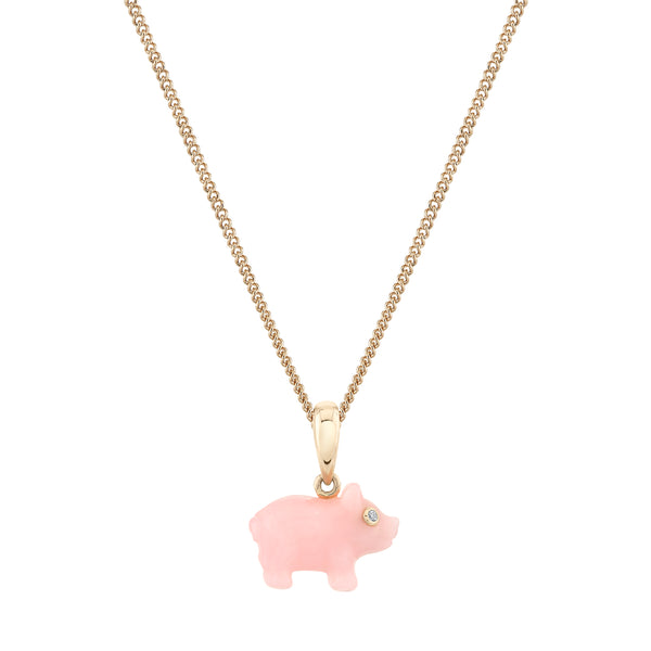 Opal Baby Pig Charm