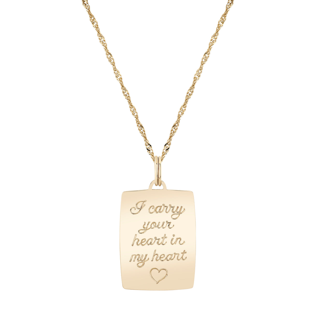 Poesy Signet Pendant