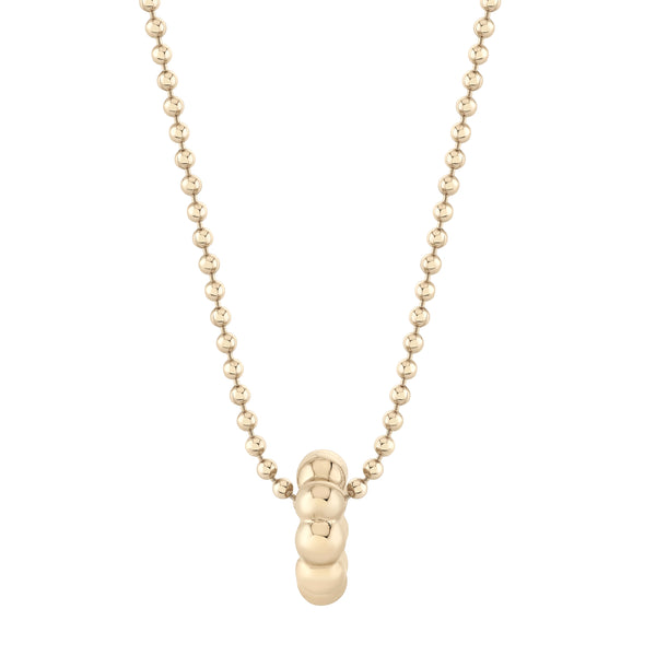 Mochi Donut Gold Rondelle Bead