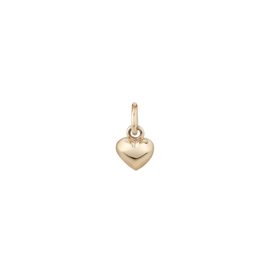 Petite Puffed Heart Charm -- Ariel Gordon Jewelry